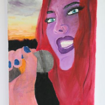 Imogen Phillips painting singer